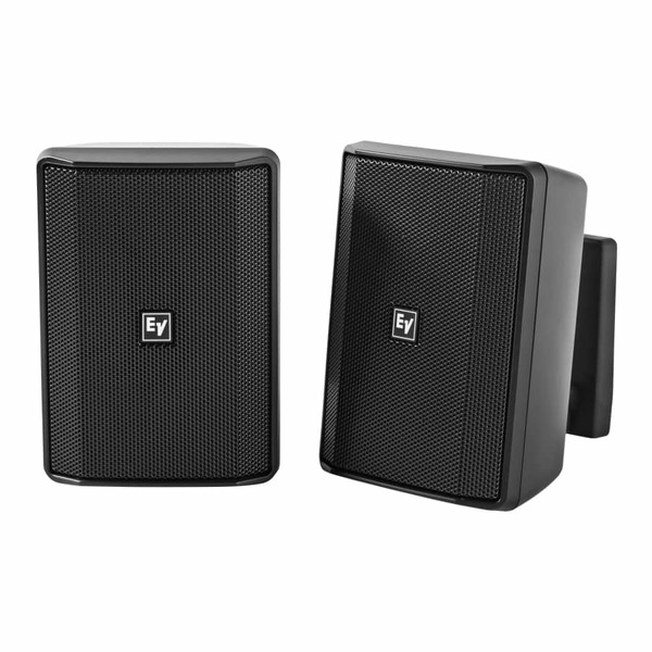 EVID-S5.2TB 5" SURFACE MOUNT SPEAKER 2-WAY, FULL RANGE WITH TRANSFORMER 70V 100V BLACK  (PAIR)